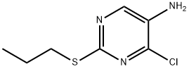 5-Pyrimidinamine, 4-chloro-2-(propylthio)- 化学構造式