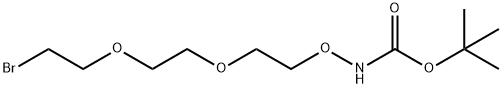 Boc-Aminooxy-PEG2-bromide 化学構造式