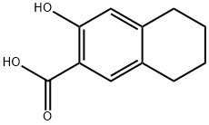 3-ヒドロキシ-5,6,7,8-テトラヒドロナフタレン-2-カルボン酸 化学構造式