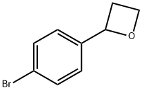 2-(4-溴苯基)氧杂环丁烷 结构式