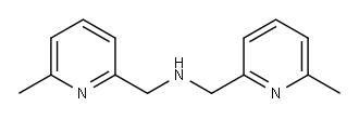 ビス(6-メチル-2-ピリジルメチル)アミン 化学構造式