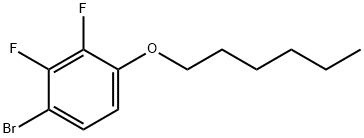 Benzene, 1-bromo-2,3-difluoro-4-(hexyloxy)-, 256383-40-1, 结构式