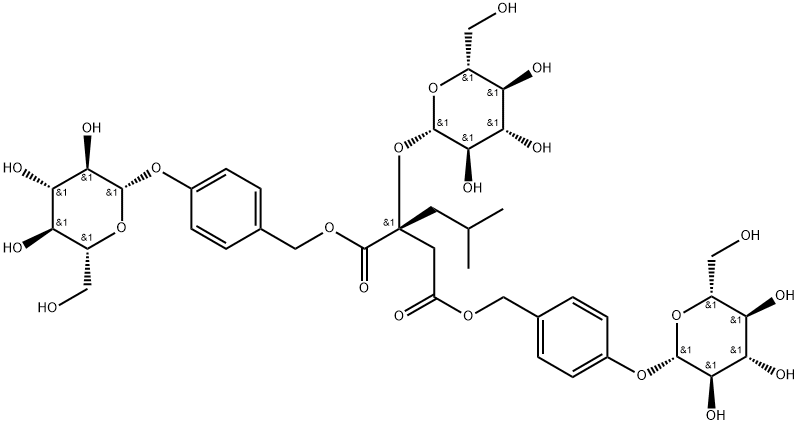2-O-葡萄糖基白及苷, 256459-34-4, 结构式