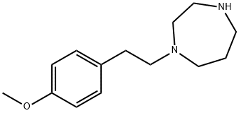 1H-1,4-Diazepine, hexahydro-1-[2-(4-methoxyphenyl)ethyl]- Struktur