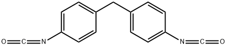 Benzene, 1,1-methylenebis4-isocyanato-, homopolymer Struktur