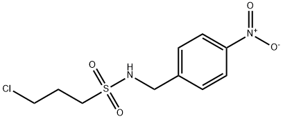1-Propanesulfonamide, 3-chloro-N-[(4-nitrophenyl)methyl]-,258856-32-5,结构式
