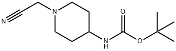 (1-(氰基甲基)哌啶-4-基)氨基甲酸叔丁酯, 259180-66-0, 结构式