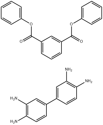 1,3-Benzenedicarboxylic acid, diphenyl ester, polymer with (1,1-biphenyl)-3,3,4,4-tetramine Structure