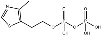 4-Methyl-5-oxyethyl Thiazol Diphosphate Ammonium Salt, 2606-90-8, 结构式