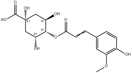 4-O-フェルロイルキナ酸 化学構造式