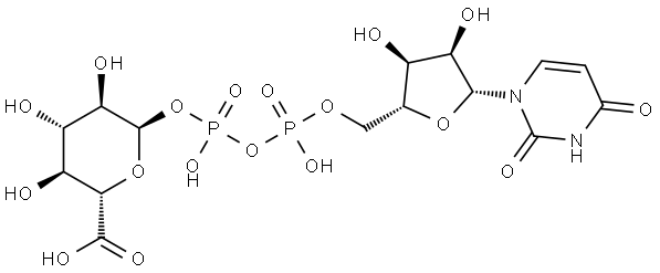 UDP葡萄糖醛酸, 2616-64-0, 结构式