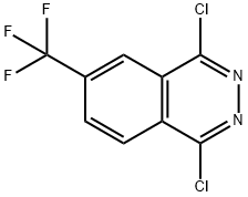 Phthalazine, 1,4-dichloro-6-(trifluoromethyl)- Structure