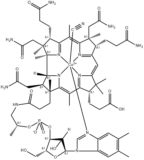 Vitamin B12 e-Monocarboxylic Acid Structure
