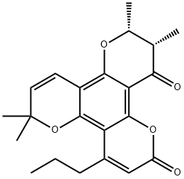 CALANOLIDE, 263351-94-6, 结构式