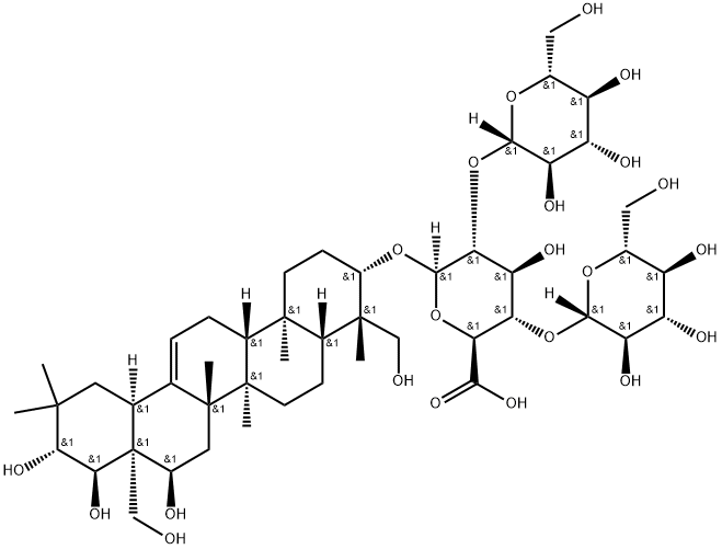 七叶树皂苷B, 26339-92-4, 结构式