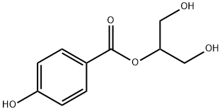 1,3-dihydroxypropan-2-yl 4-hydroxybenzoate Structure
