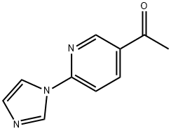 Ethanone, 1-[6-(1H-imidazol-1-yl)-3-pyridinyl]- Structure