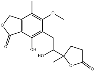 霉酚羟基内酯,26644-06-4,结构式