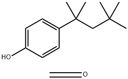 Formaldehyde, polymer with 4-(1,1,3,3-tetramethylbutyl)phenol Struktur
