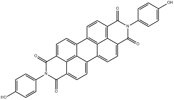 N,N'-双(4-羟基苯基)-四氯-苝二酰亚胺 结构式
