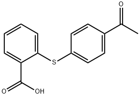 Benzoic acid, 2-[(4-acetylphenyl)thio]- Struktur