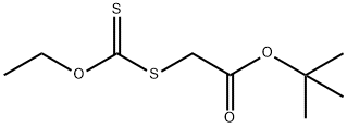 Acetic acid, 2-[(ethoxythioxomethyl)thio]-, 1,1-dimethylethyl ester 化学構造式