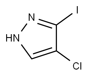 4-chloro-3-iodo-1H-pyrazole Structure