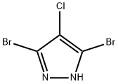 3,5-二溴-4-氯-1H-吡唑 结构式