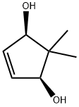 (1R*,4S*)-5,5-dimethyl-2-cyclopentene-1,4-diol Structure