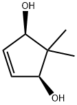 (1R,3S)-2,2-二甲基环戊-4-烯-1,3-二醇 结构式