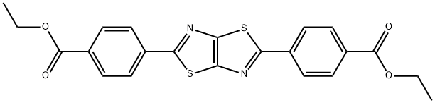 Benzoic acid, 4,4'-thiazolo[5,4-d]thiazole-2,5-diylbis-, diethyl ester (9CI) Struktur