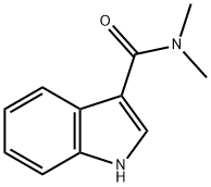 N,N-dimethyl-1H-indole-3-carboxamide 化学構造式