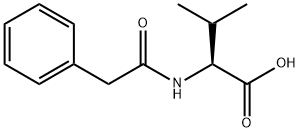 Valine, N-(2-phenylacetyl)- Struktur