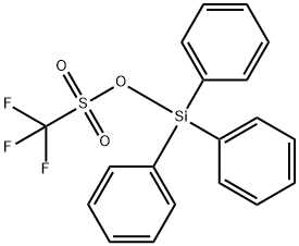 1,1,1-三氟甲磺酸 三苯基硅烷基 酯, 27607-76-7, 结构式
