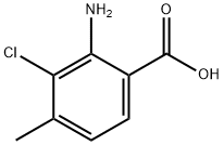 2-氨基-3-氯-4-甲基苯甲酸, 27696-37-3, 结构式