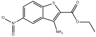 3-Amino-5-nitro-benzo[b]thiophene-2-carboxylic acid ethyl ester Struktur