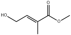 2-Butenoic acid, 4-hydroxy-2-methyl-, methyl ester, (2E)- Struktur