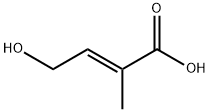 2-Butenoic acid, 4-hydroxy-2-methyl-, (E)- (9CI),28127-66-4,结构式