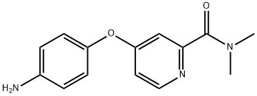 4-(4-aminophenoxy)-N,N-dimethylpyridine-2-carboxamide Struktur
