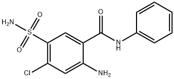 2-AMINO-4-CHLORO-N-PHENYL-5-SULFAMOYLBENZAMIDE, 28524-73-4, 结构式