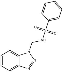 N-(1H-1,2,3-Benzotriazol-1-ylmethyl)benzenesulfonamide 结构式