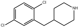Piperidine, 4-[(2,5-dichlorophenyl)methyl]- 化学構造式