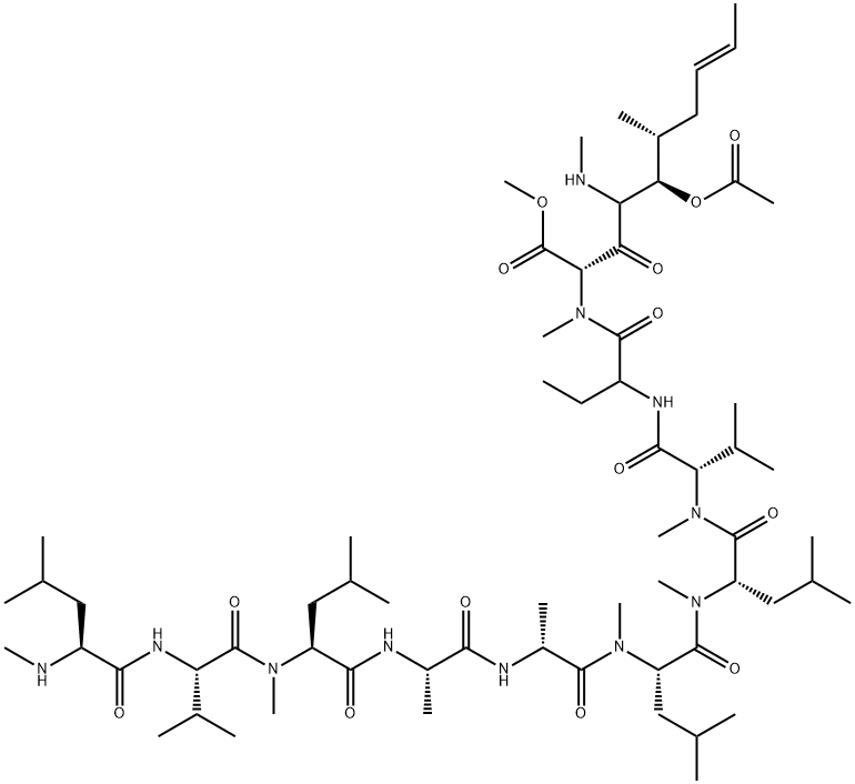 Cyclosporin A-Derivative 1 Free base, 286852-20-8, 结构式