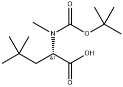 (S)-(Tert-Butoxy)Carbonyl N-Me-tBuAla-OH 化学構造式