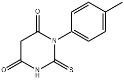 1-(4-甲基苯基)-2-硫代二氢-4,6(1H,5H)-嘧啶二酮 结构式