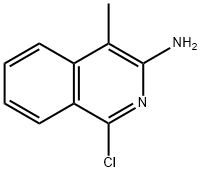 1-chloro-4-methylisoquinolin-3-amine 化学構造式