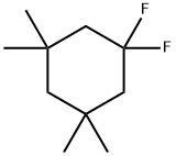 Cyclohexane, 1,1-difluoro-3,3,5,5-tetramethyl- Struktur