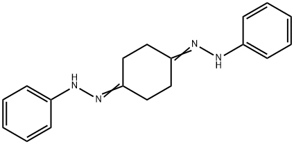 1,4-Cyclohexanedione, 1,4-bis(2-phenylhydrazone) Structure