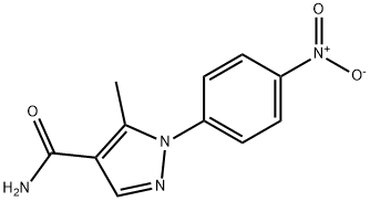 1H-Pyrazole-4-carboxamide, 5-methyl-1-(4-nitrophenyl)- 结构式
