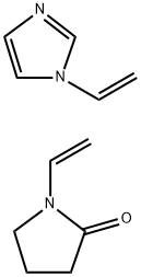 2-Pyrrolidinone, 1-ethenyl-, polymer with 1-ethenyl-1H-imidazole Struktur